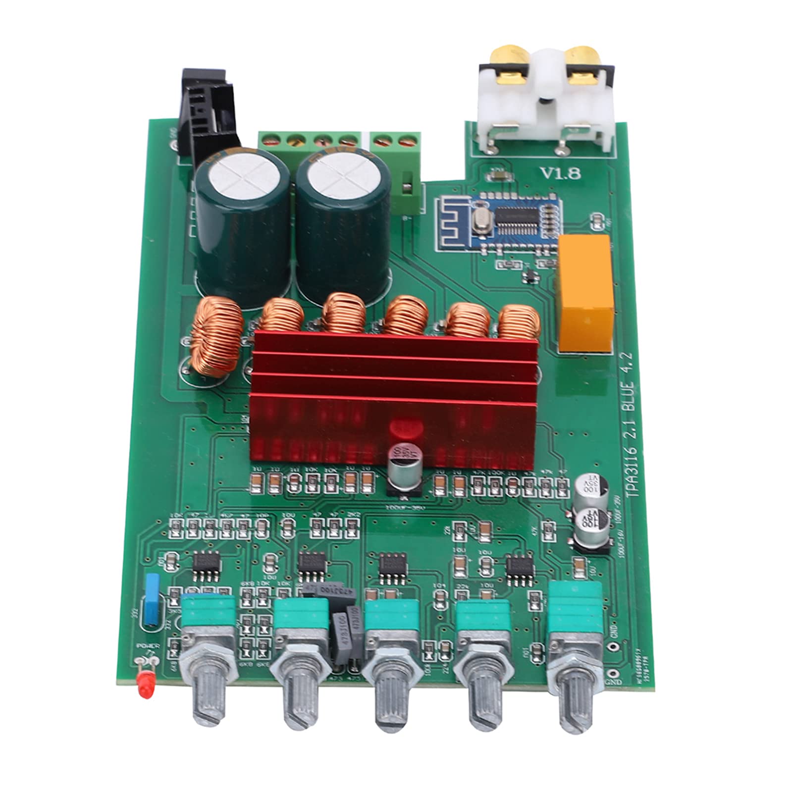 Yosoo Health Gear Carte d'amplificateur de Puissance Numérique PCB Bluetooth 5.0 Module d'amplificateur de Puissance 300 W TPA3116D2 Sortie Claire à Faible Distorsion pour Caisson de Basses Audio