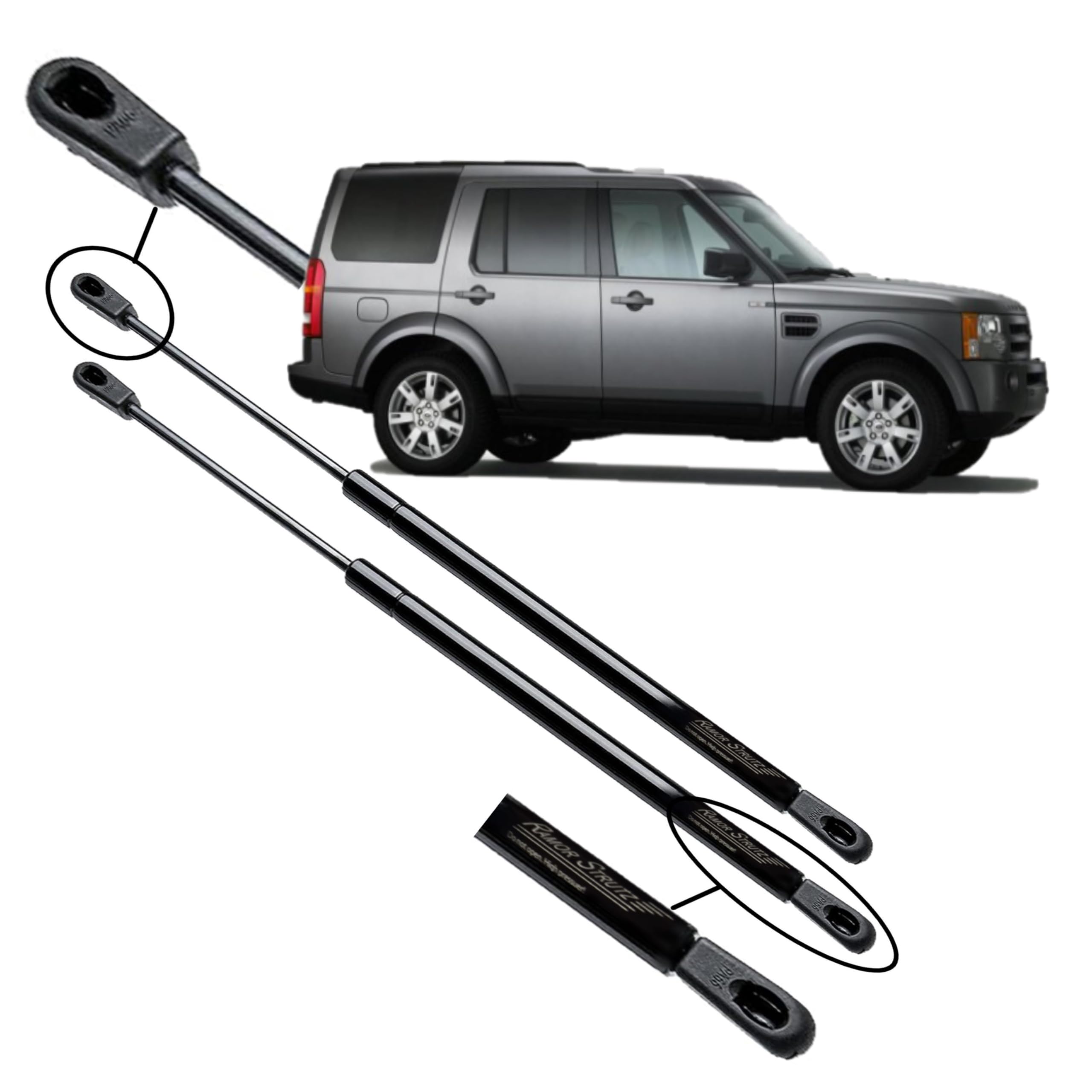 Gasveer Demper Achterklep Voor Land Voor Rover Voor Discovery 3 4 2004-2016 Voor Estate L319 LR3 LR4 Boot Dempers Shock Achterklep Kofferbak Gasveren Autokofferbakgasveren (Kleur : Blue
