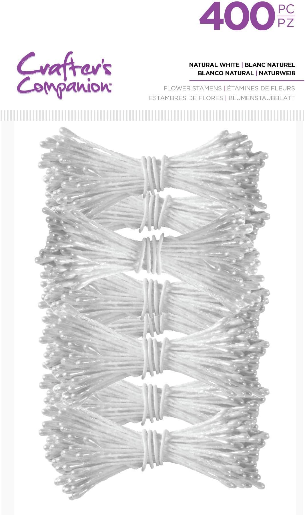 Crafter's CompanionCC-STAMEN-WHI Flower Stamens-Natural White (400PC), One Size