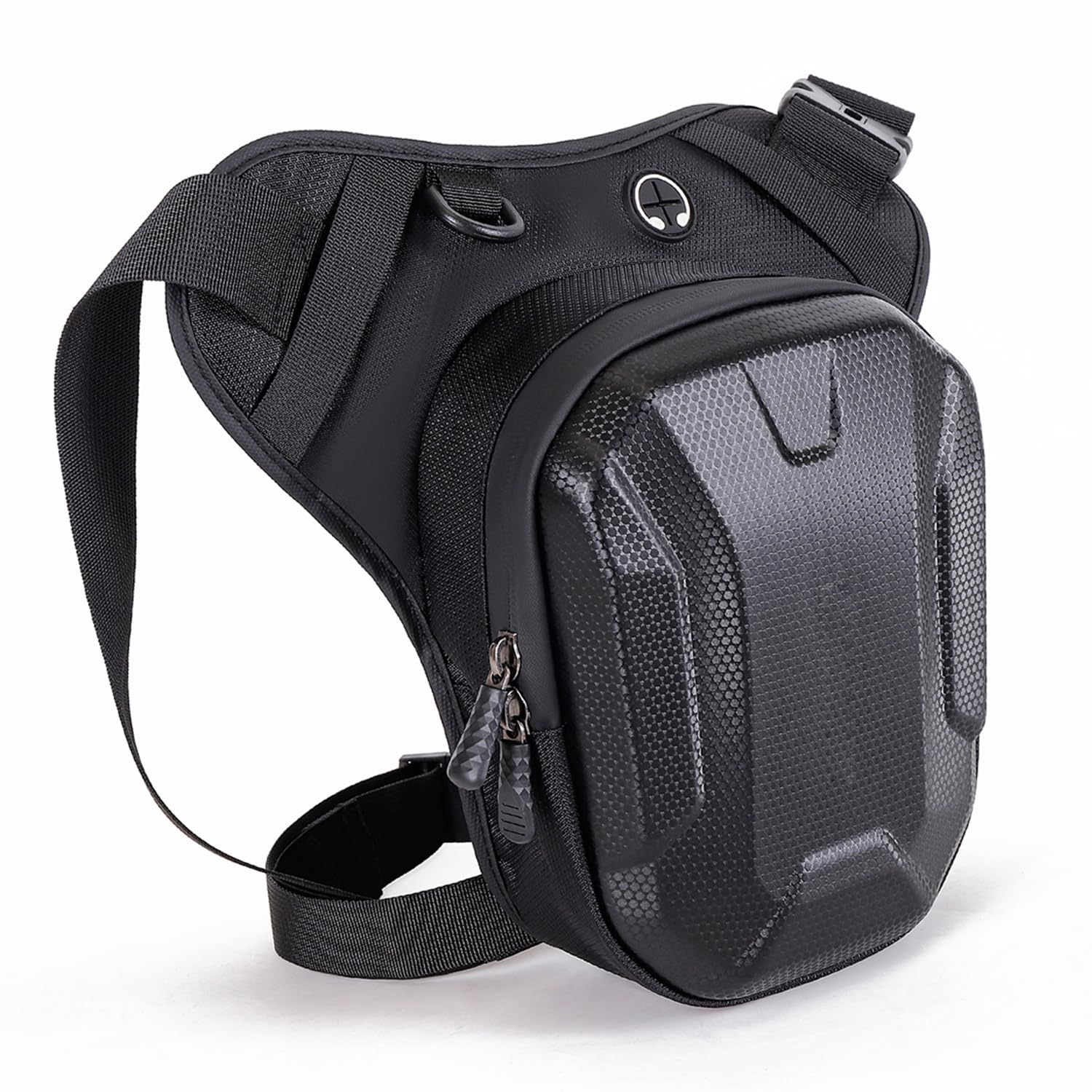 Sac banane tactique pour moto - Pour homme et femme - Pour l'extérieur, les voyages, la randonnée, le cyclisme - Sac de cuisse Oxford, #01Noir., One Size, Cyclisme, sport