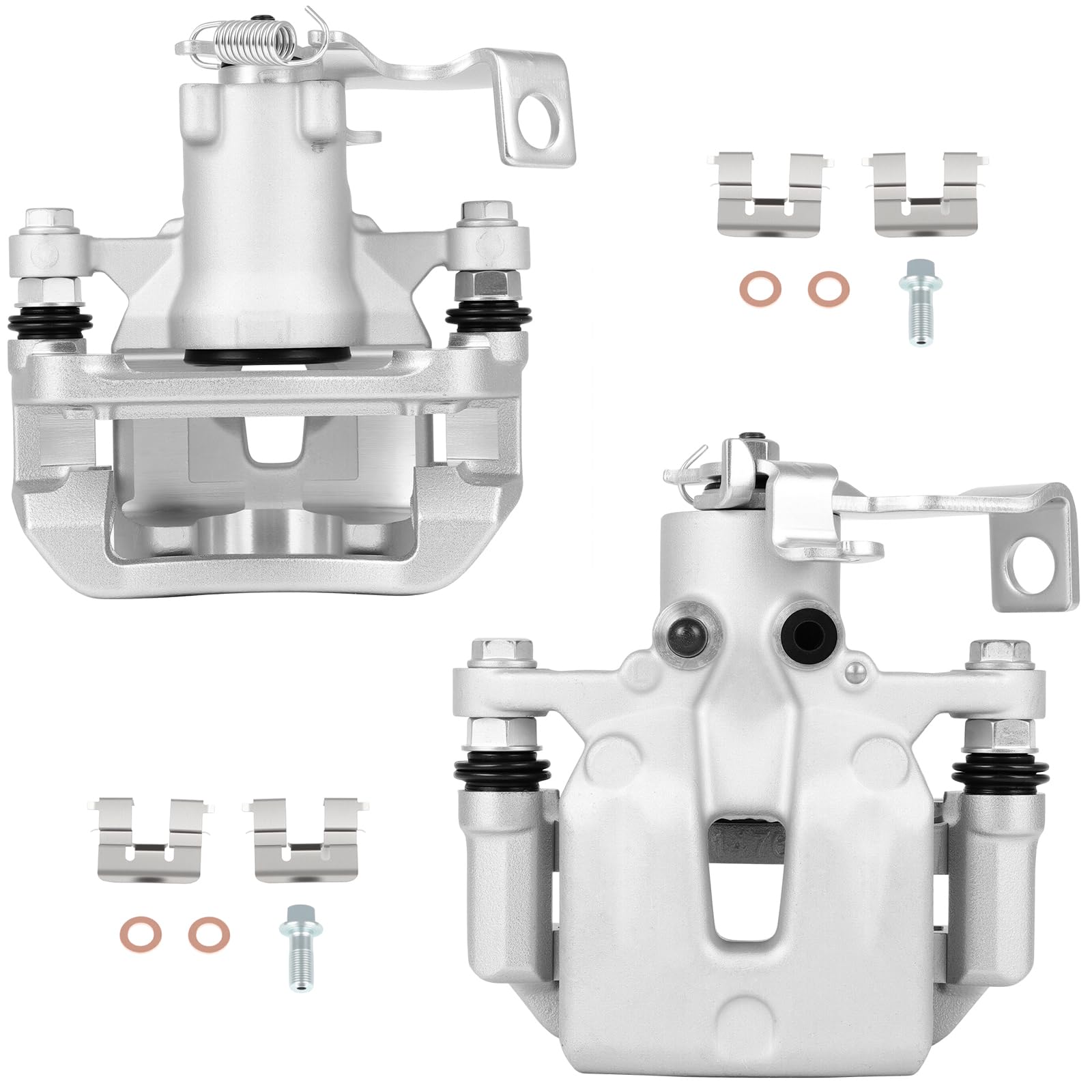 SCITOO 19B6789 19B6788 Rear Left &amp; Right Disc Brake Calipers Assembly w/Bracket For Hyundai For Elantra GT/For Veloster,For Kia For Forte/For Forte Koup/For Forte5