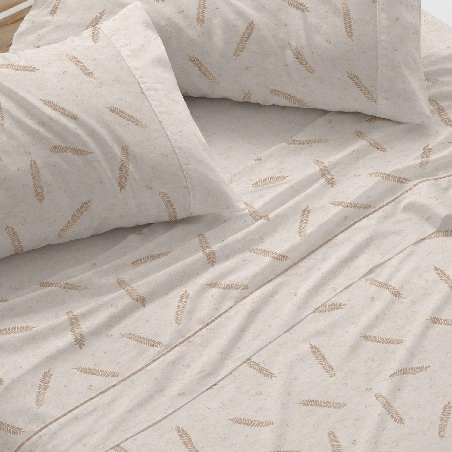 Burrito Blanco | Juego de sábanas | Cama de 150 a 160cm. (+Medidas Disponibles) | Diseño 046 | Color Arena (150-160x190/200cm.)