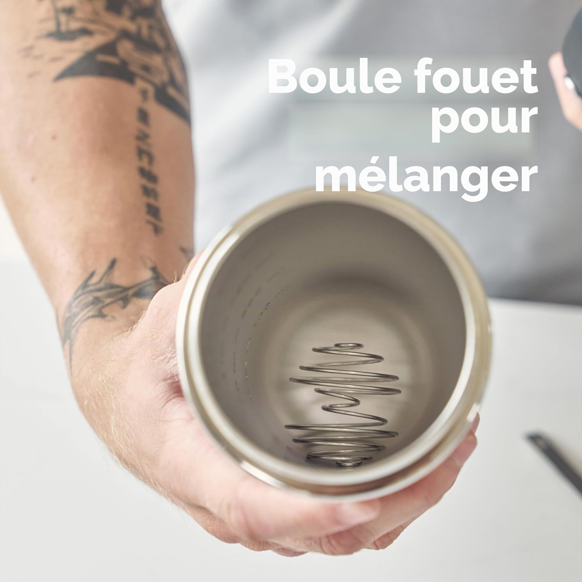 Hydro Flask - Insulated Shaker Bottle - Shaker isolé 709 ml (24 oz) pour Smoothies, Boissons Protéinées et Compléments Alimentaires - Black