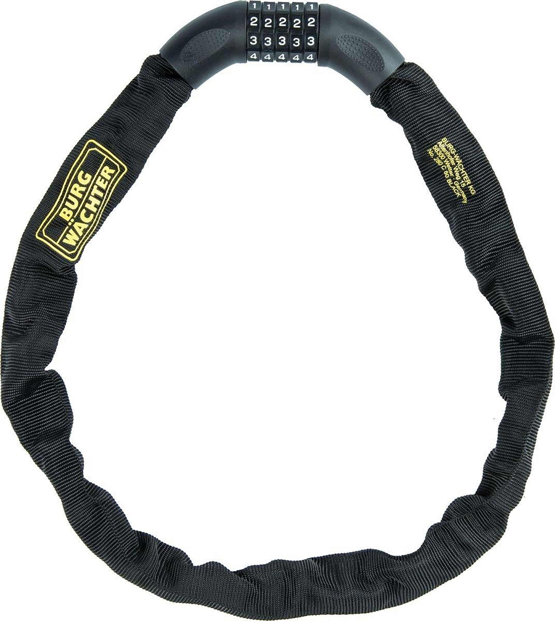 Burg-Wächter Cadena bicicleta 280c90 con codigo numero negro