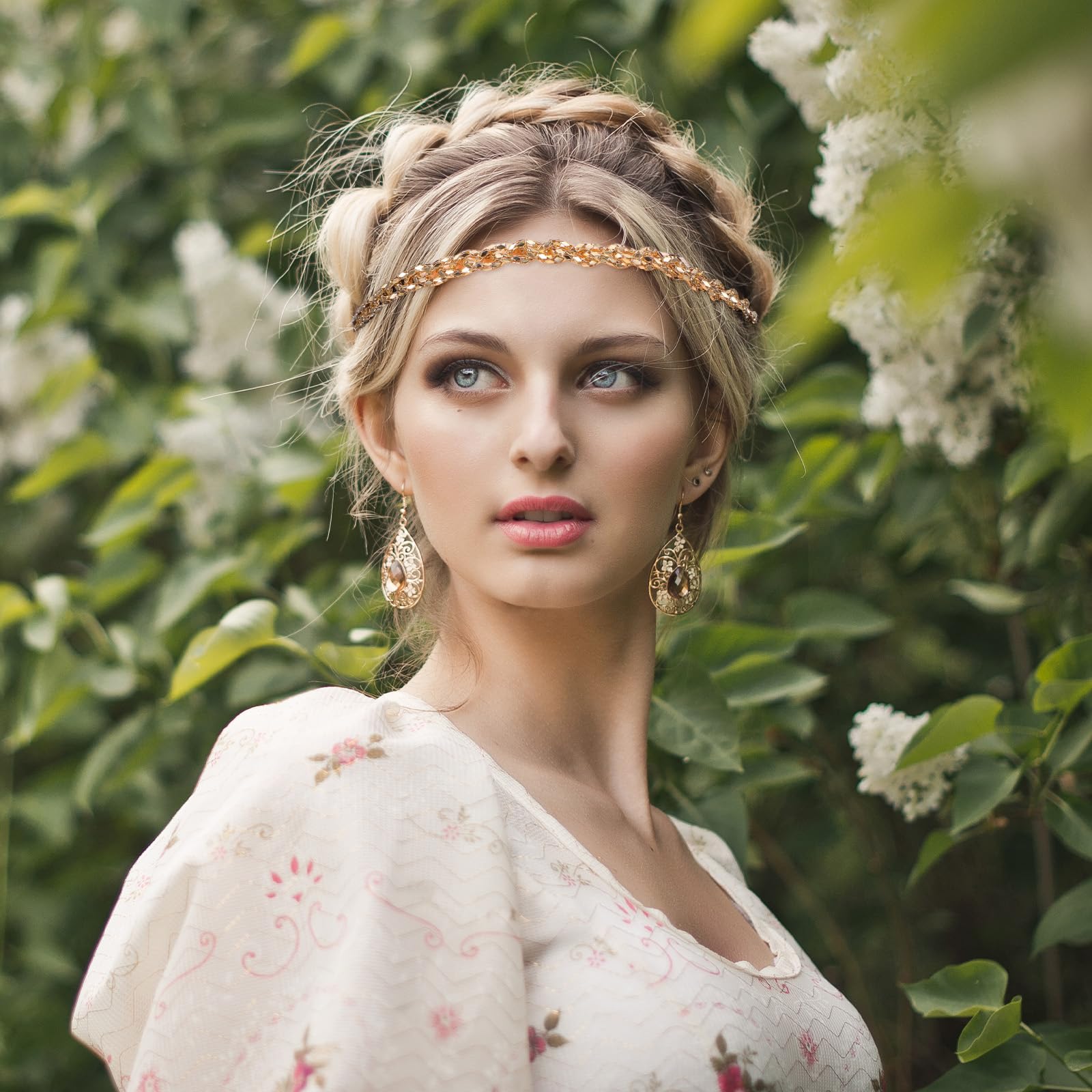 Amazon.com : IANFAN Gold Sparkly Hairbands, 70s Vibe Sparkly  display picture 3