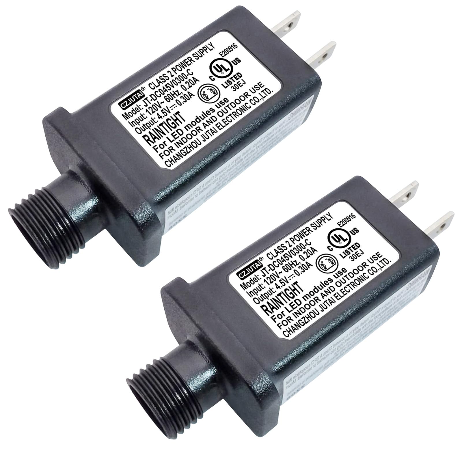 Photo 1 of CZJUTAI JT-DC045V0300 LED Power Supply - 4.5V, 0.3A, Class 2 Transformer, IP44