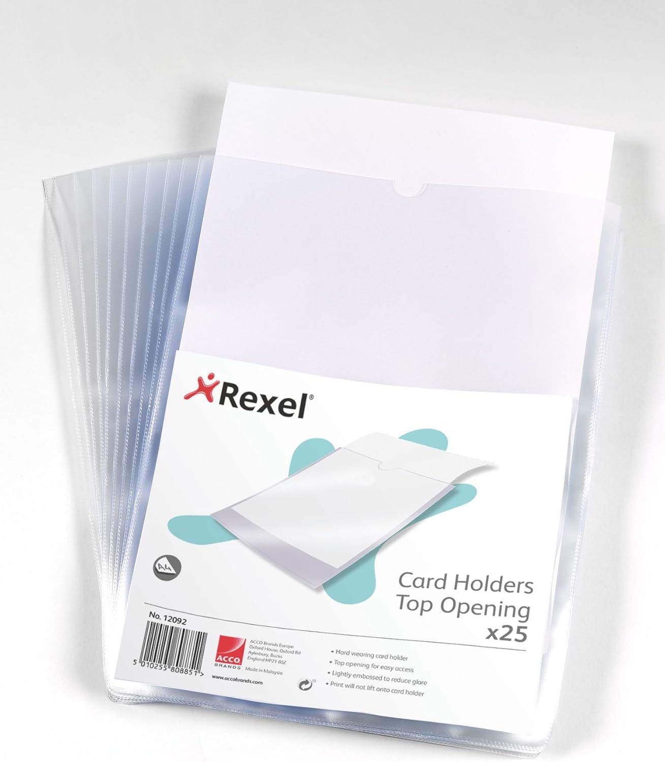 Rexel Card Holders Clear A4 (25 Pack)