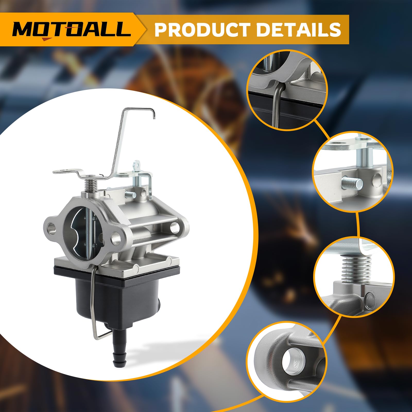 MOTOALL Carburador con junta de repuesto para motor Tecumseh específico OV691EA TVT691 640221 5156