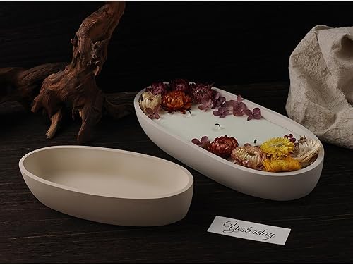 Miniatura 7 de Molde de bandeja de almacenamiento de bricolaje Molde simple de barcos de resina Molde de contenedor de yeso Molde de contenedor de yeso DIY Plato