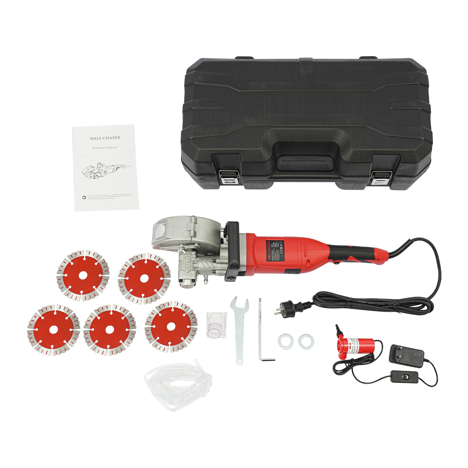 Cortadora eléctrica de rebabas de pared | Máquina de alineación de pared de hormigón | 1200-1300W 5000-6000 RPM Tamaño máximo de corte 35x35mm Se utiliza para cortar hormigón mármol granito (milímetro