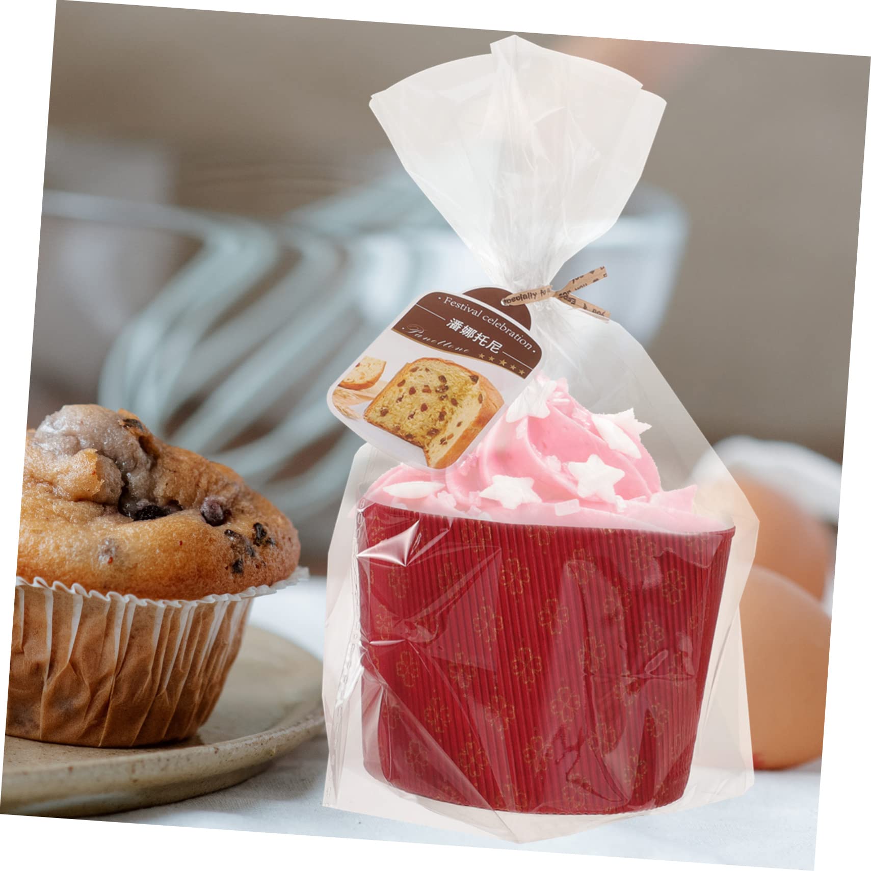 PRETYZOOM 2juegos Para Hornear Envoltorios Resistentes Altas Para Muffins y Postres Para Bodas y Temáticas