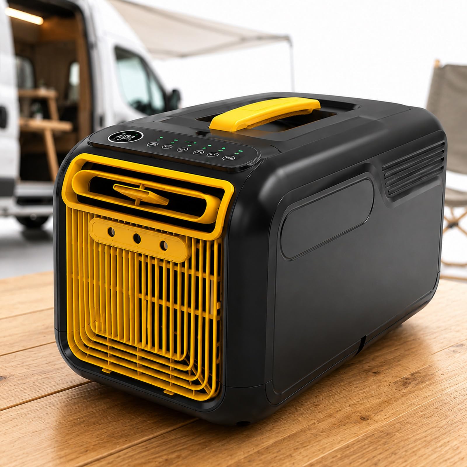 JIYINGHUI 4800 BTU Portable Air Conditioner,4 In 1 Cool-Fan Dry Sleep Modes,Auto-Evaporation,490W Low Power Consumption,for Travel, Camping, Motorhome, Outdoor Cooler,Easy Carry
