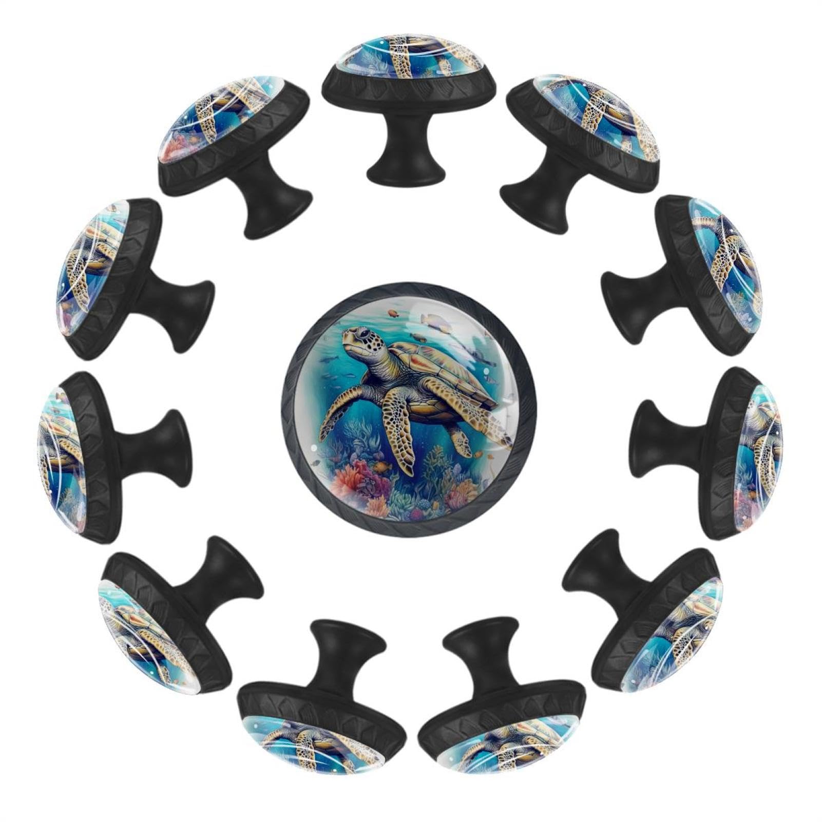 Boutons de tiroir de cuisine en verre cristal boutons de meubles ronds pour placard