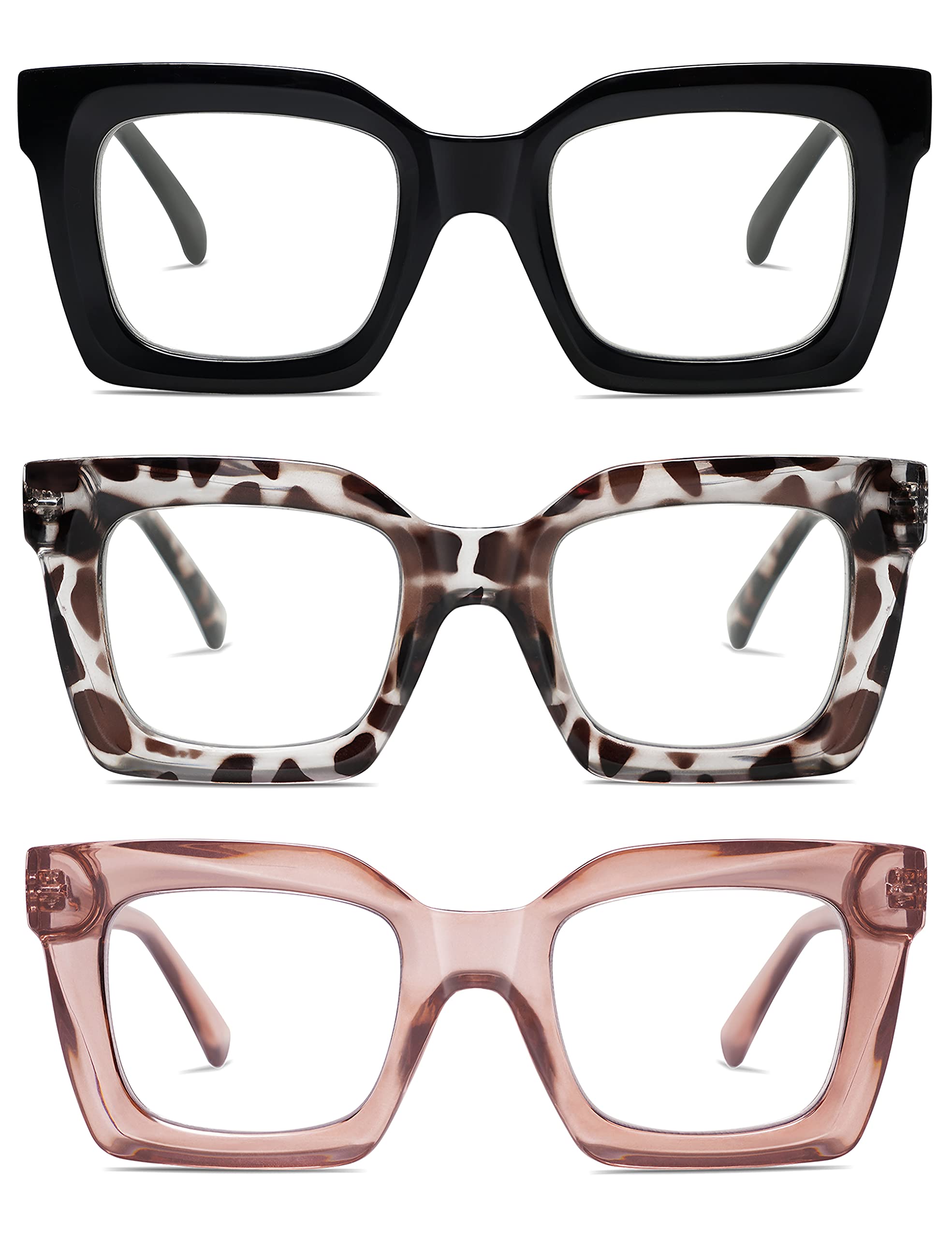 AMOMOMA Retro Spring hinge Readers Blue Light Blocking