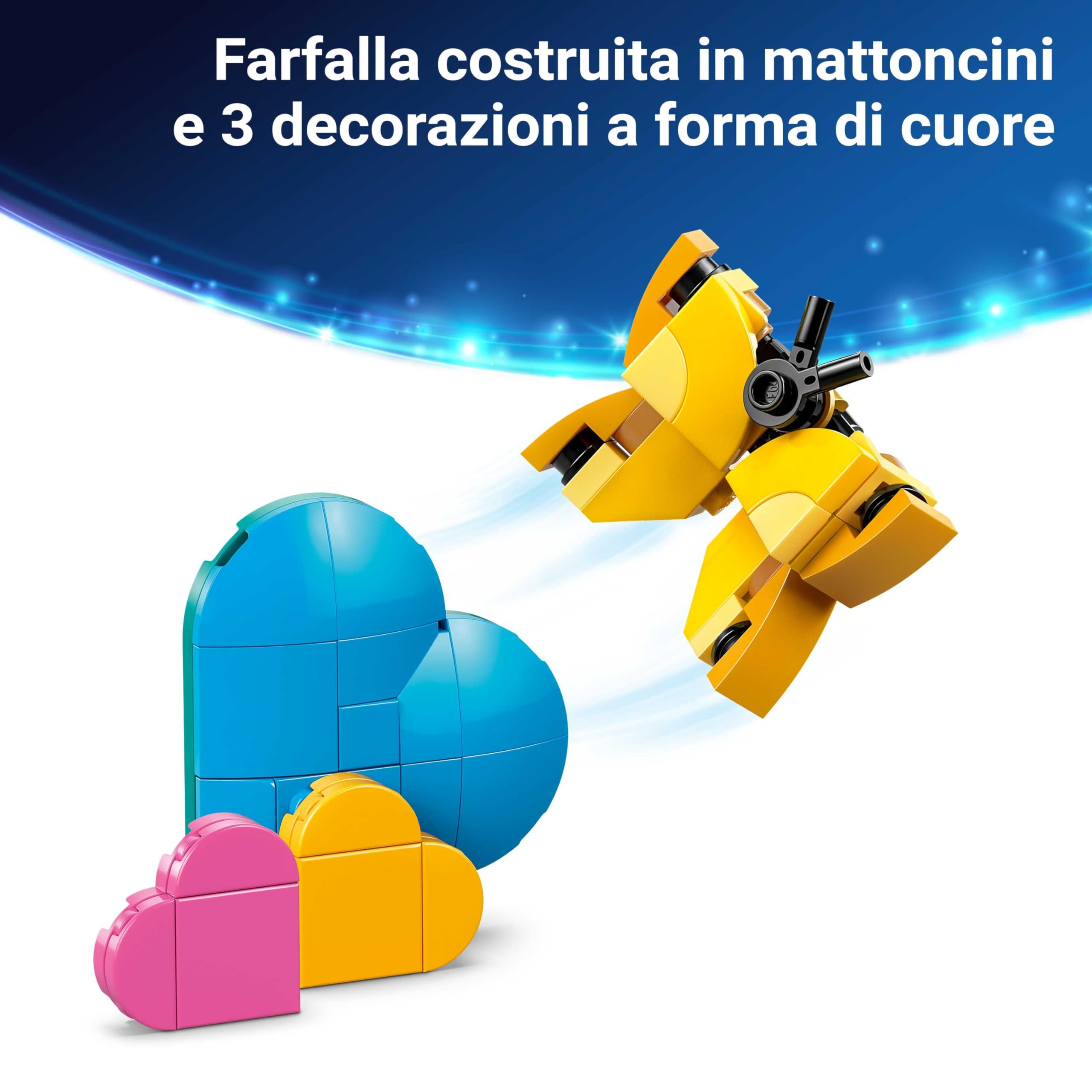 LEGO | Disney Angel - Lilo & Stitch Giocattolo da Costruire - Personaggio da Esposizione in Mattoncini con 3 Palloncini a Cuore e Farfalla - Regalo per Bambine, Bambini da 9 Anni e Fan Adulti - 43257