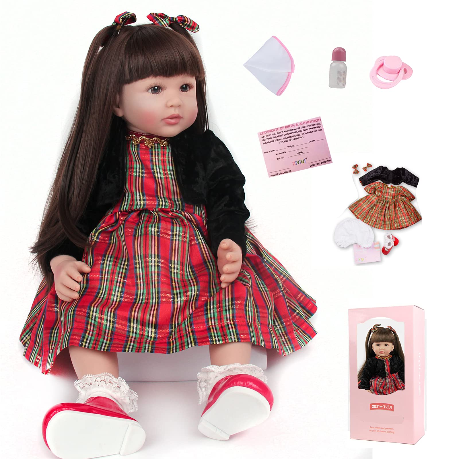 Muñeca Reborn Realista De 22 Pulgadas | Hecha A Mano En Silicona Suave | Incluye Certificado De Nacimiento