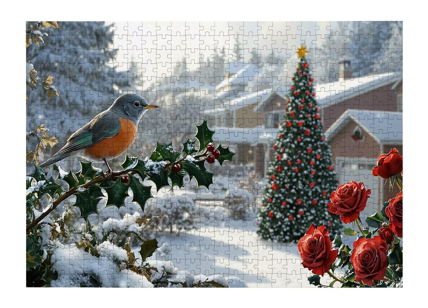 Puzzle 1000 Pezzi, Puzzle Inverno per Adulti, 70x50cm, Compact Box -4494