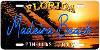 Madeira Beach Florida Novelty Car License Plate