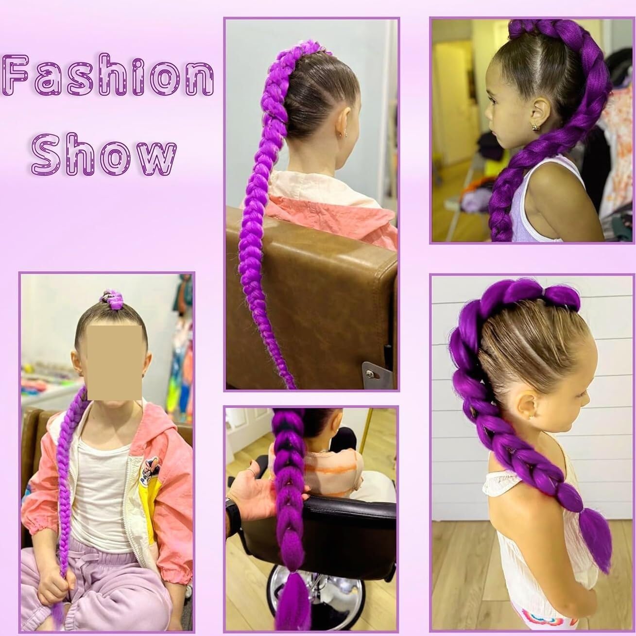 Rumi Braids 26-calowe warkocze pudełkowe, syntetyczne przedłużki do włosów cosplay z łatwym klipsem