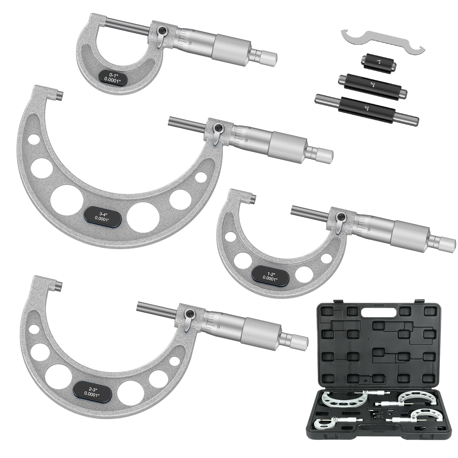 HDLNKAK Outside Micrometer - 0-1 Inch Precision -8