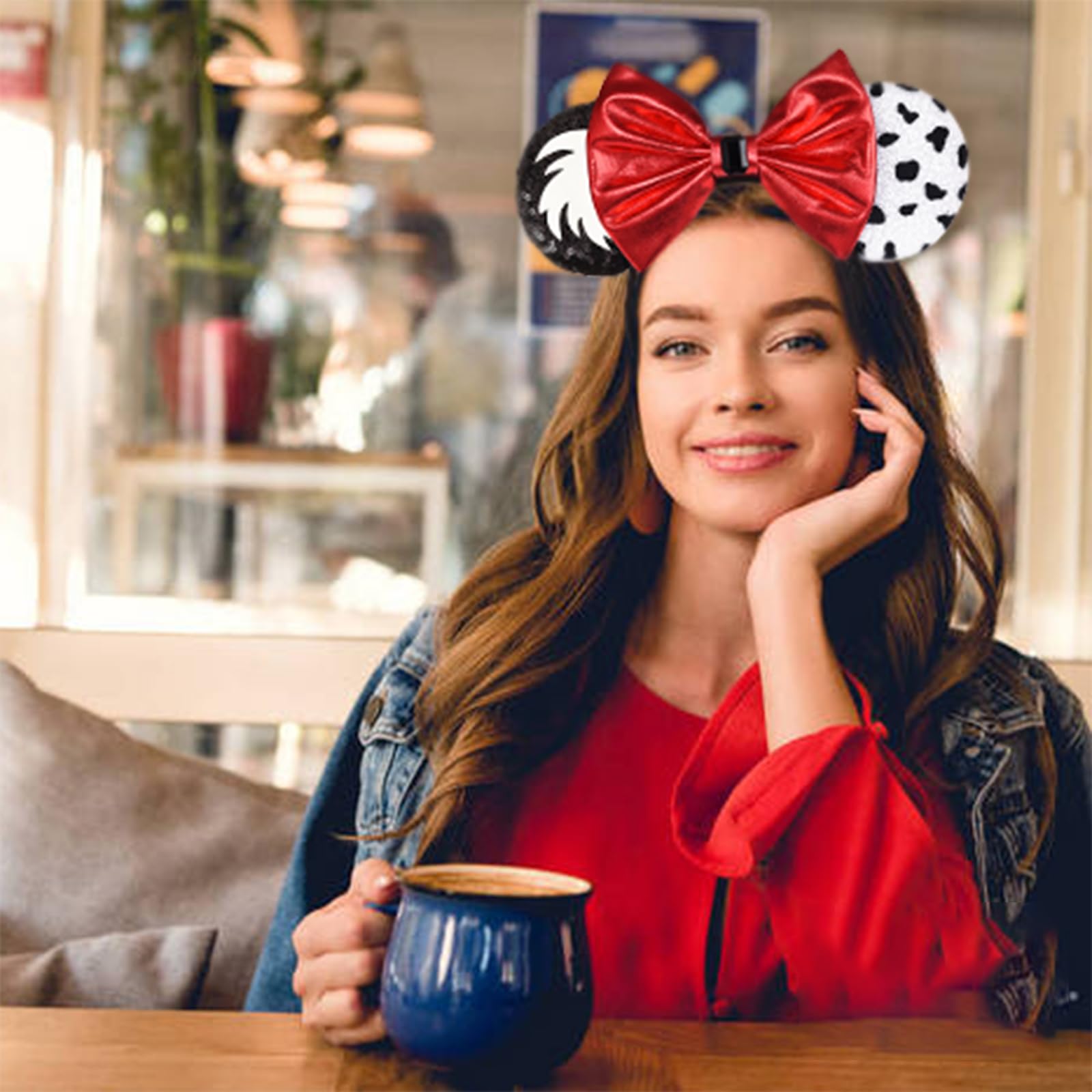 Amazon.com: Seamoy Sequin Mouse Ears, Cruella Mice Ears 