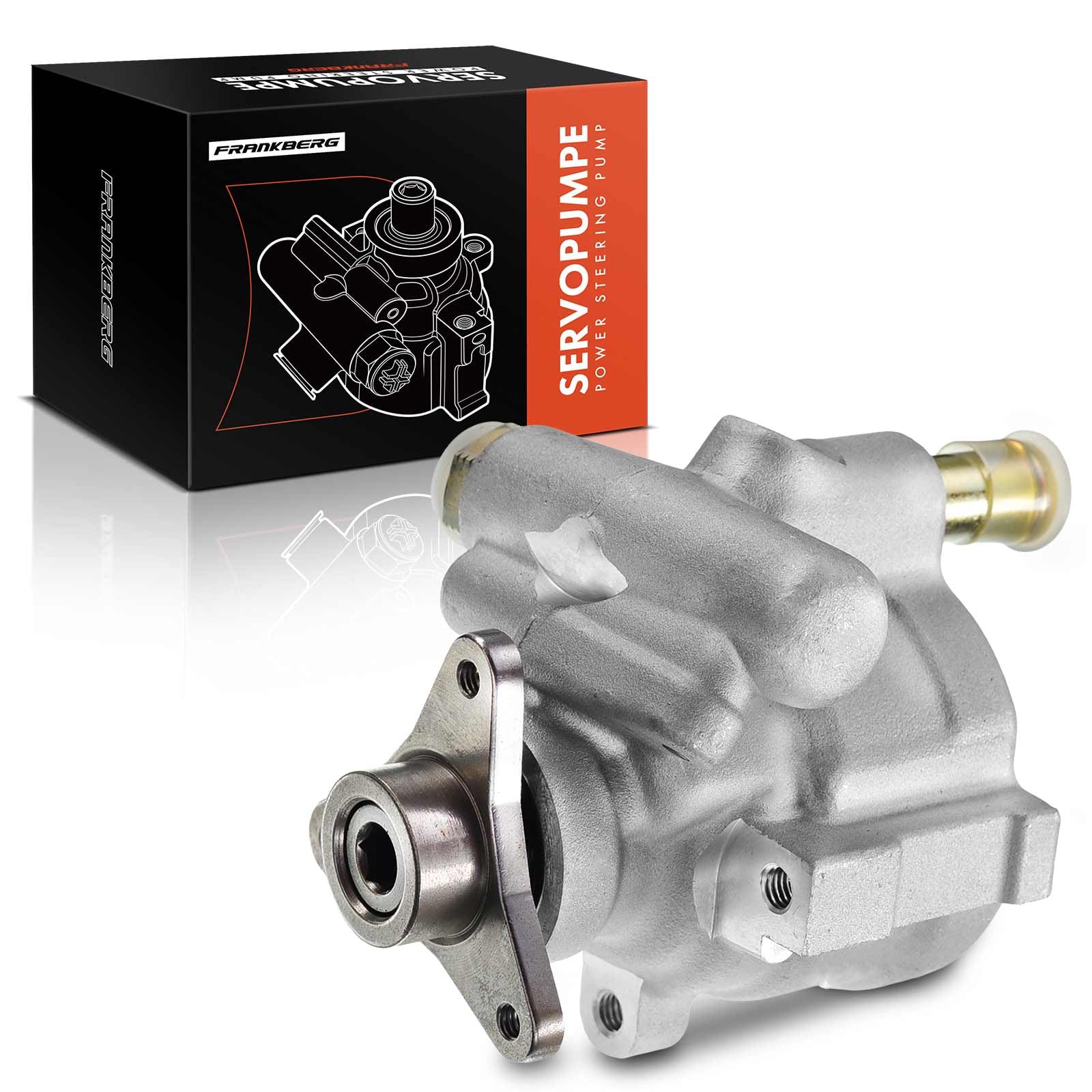 Frankberg Bomba Hidráulica de Dirección Asistida Compatible con Logan LS FS 1.2L-1.6L 2004-Hoy Clio II BB CB 1.2L-2.0L 1998-2012 Me.ga.n.e I BA0/1 1.4L-1.9L 1996-2003 Sustituir# 7700437081 | Compatible con: M.e.g.a.n.e I Clásico LA0/1, Logan MCV KS, K.a.n