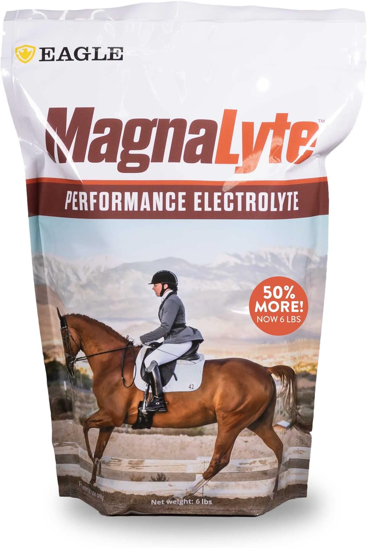 MagnaLyte Loose Salt and Electrolytes for Horses by Eagle Equine | Mineral sea Salt, Trace Minerals, Electrolytes | 6 lb Bag