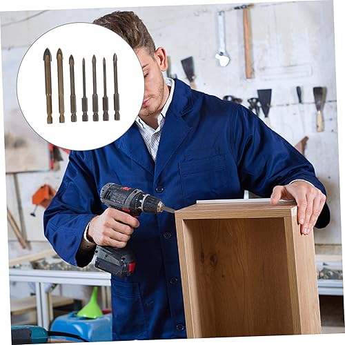 Miniatura 3 de DOITOOL Conjuntos de brocas Suministros de perforación de metal Taladros triangulares para ladrillo de baldosas Hormigón Vidrio Cerámica Madera