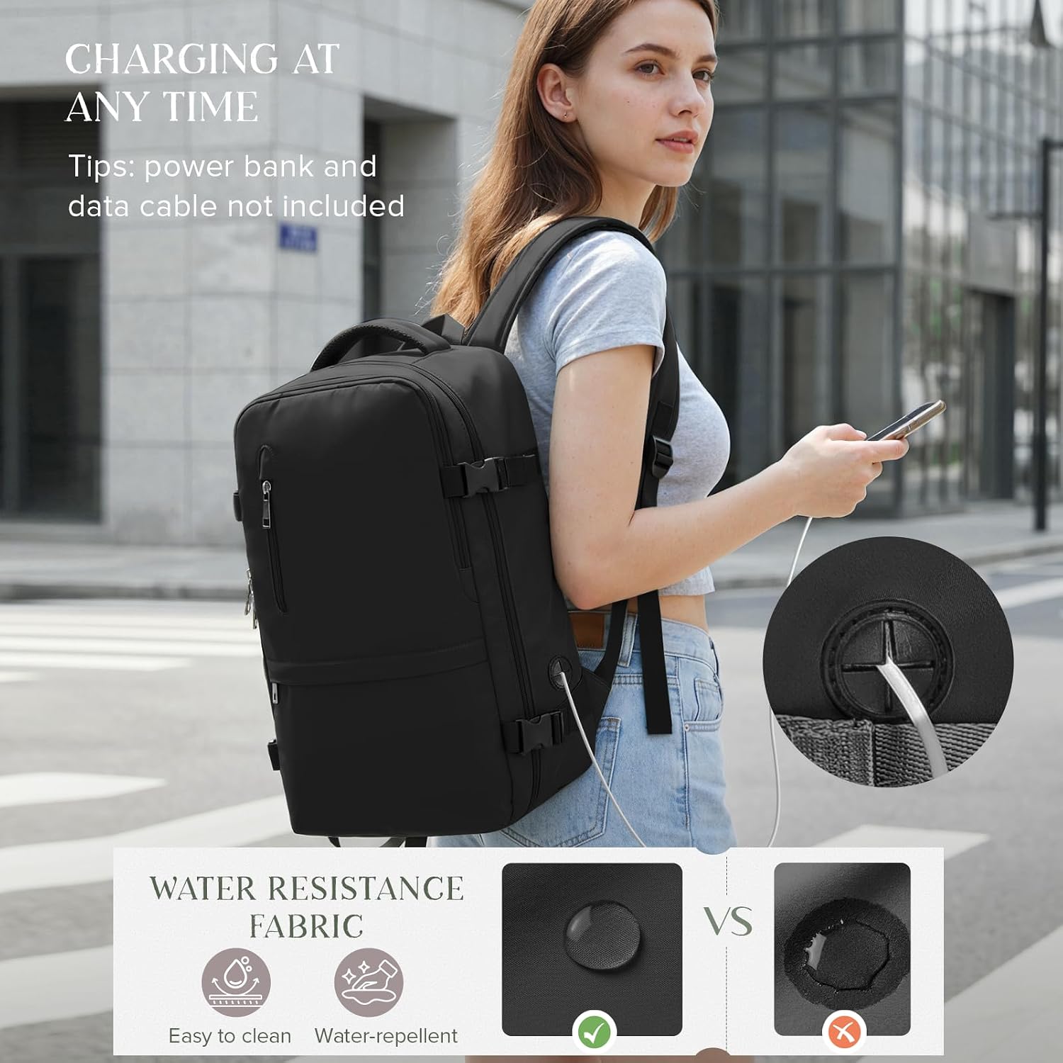 Personal Item Travel Bag Frontier Airlines 18x14x8 Personal Item Backpack Water Resistant Travel Backpack Carry On Casual Daypack for Weekender College Commuting Business Work