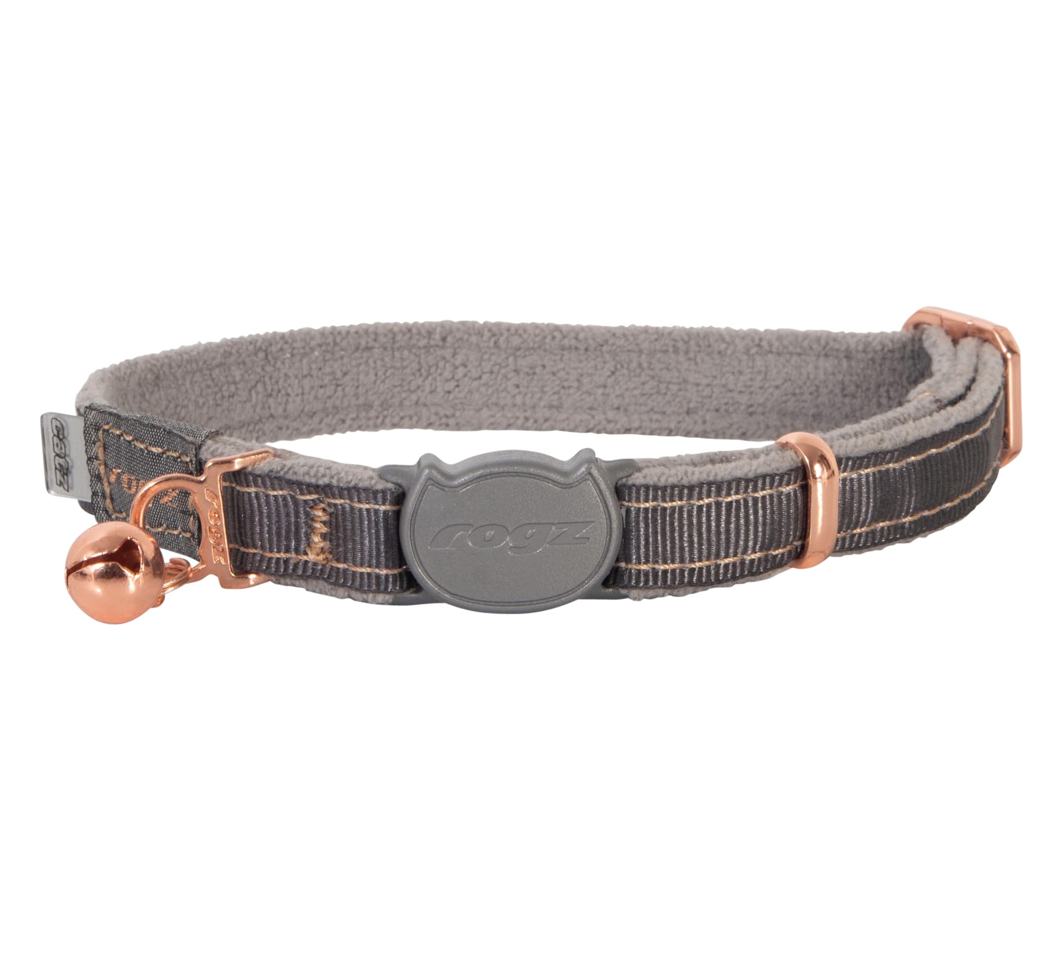 Rogz Urban Cat Safety Collar Small Medium - Dove Gray