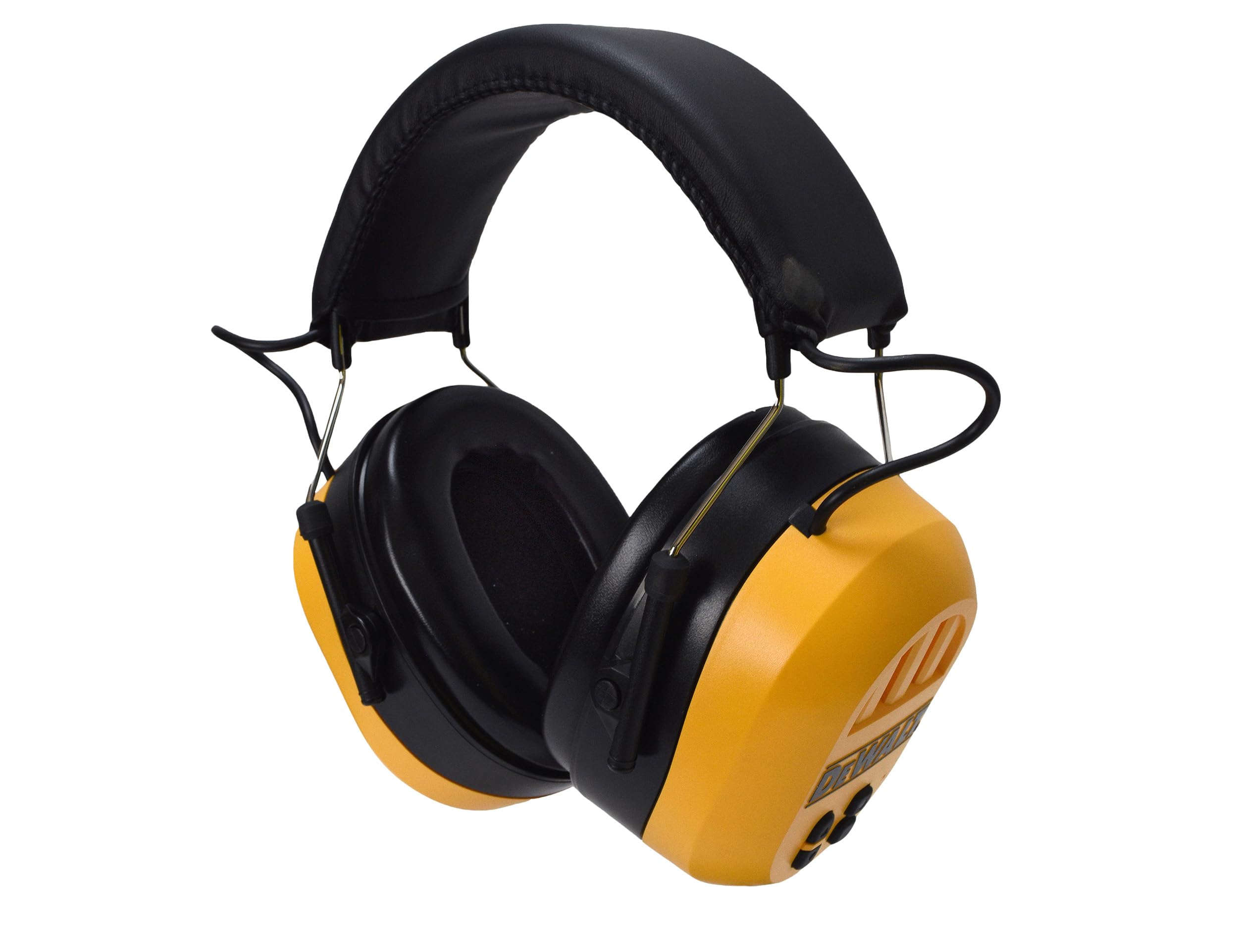 DEWALT Protezione acustica Bluetooth DPG17‑BX con audio e microfono wireless integrati. Dispone di batteria ricaricabile USB, paraorecchie imbottiti e archetto imbottito regolabile.