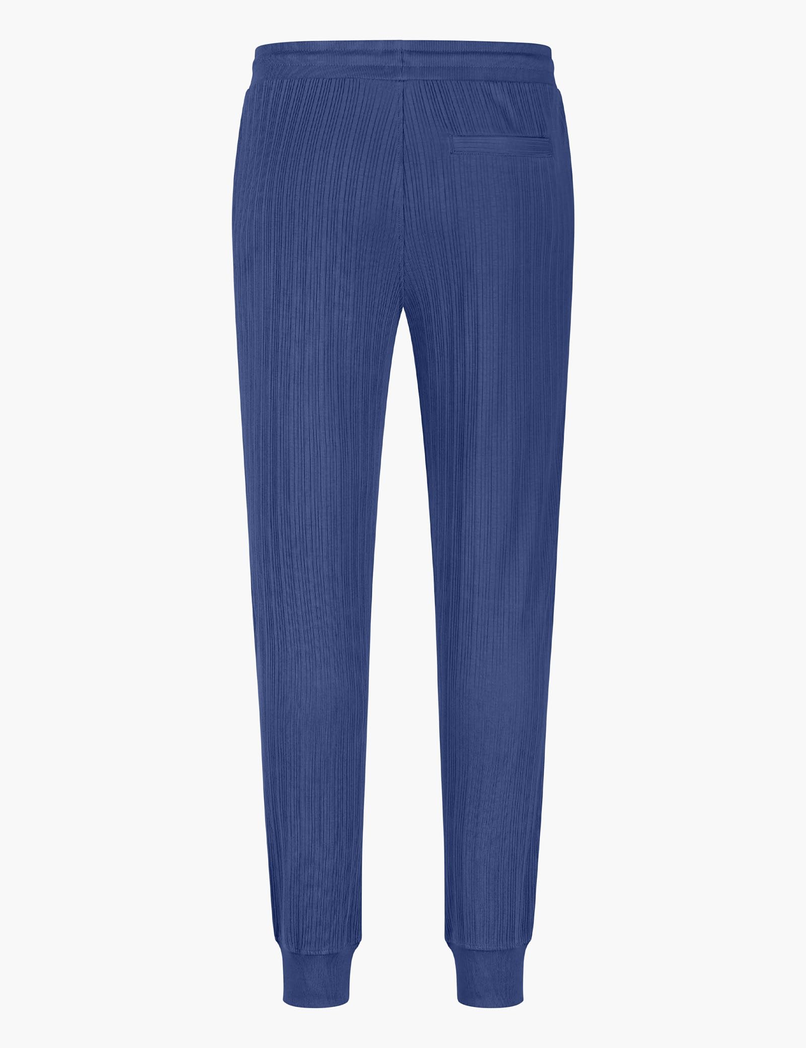 Pantalones deportivos ajustados de punto acanalado para hombre, con bolsillos con cremallera, cintura ajustable con cordón, tobillos con puños, informales, deportivos, gimnasio, pantalones