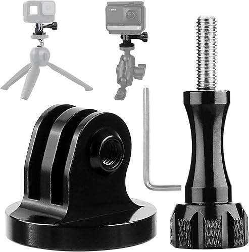Adaptador de montaje de trípode, Gopro trípode de aluminio, soporte adaptador de trípode GoPro, compatible con cámaras de acción GoPro Hero 9, 8, 7, disponible en Yaxa Venezuela