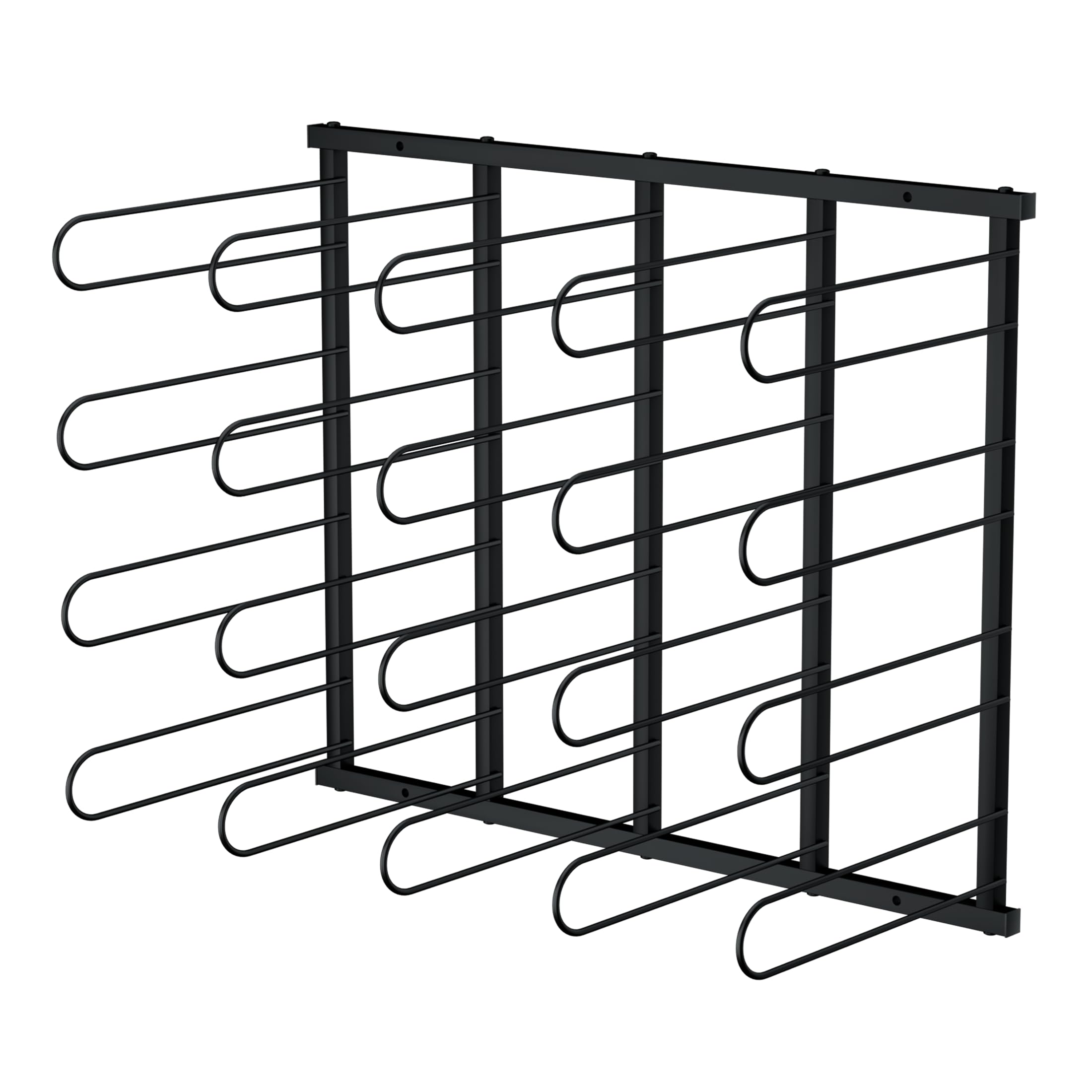 INNOVART Vinyl Roll Storage Rack, Wall Mount Vinyl Holder for Craft Room, Organizer for Cricut, Linen, Fabric, Texture, 20 Rolls