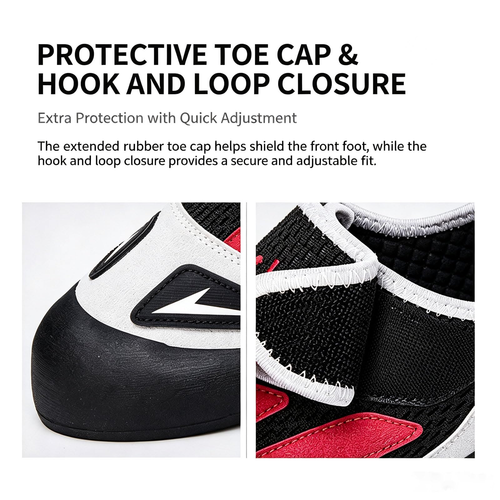 Zapatillas De Boulder Horma plana Refuerzo en la puntera Zapatos scalada Goma pegajosa Pisar PrecisióN Los Puntos Tallas: 32-44 Con cinta adhesiva FáCil De Poner Quitar para Una SesióN De BúLder