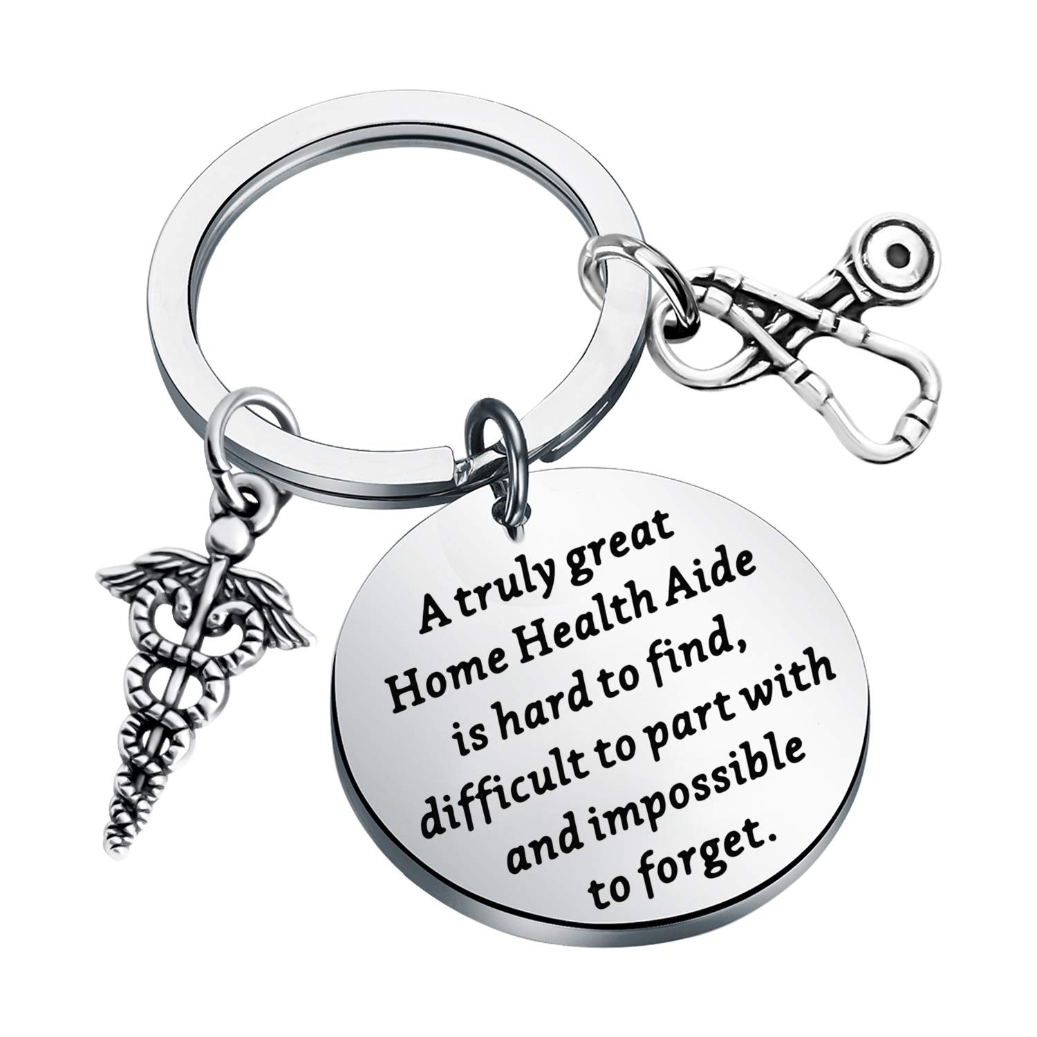 SEIRAAHome Health Aide Gifts A Truly Great Home Health Aide is Hard to Find Keychain Gift for Nurse Practitioner Nurses Aide