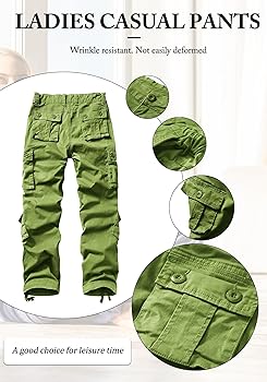 OCANXUE Women's Cargo Pants Relaxed Fit Camo Pants Straight