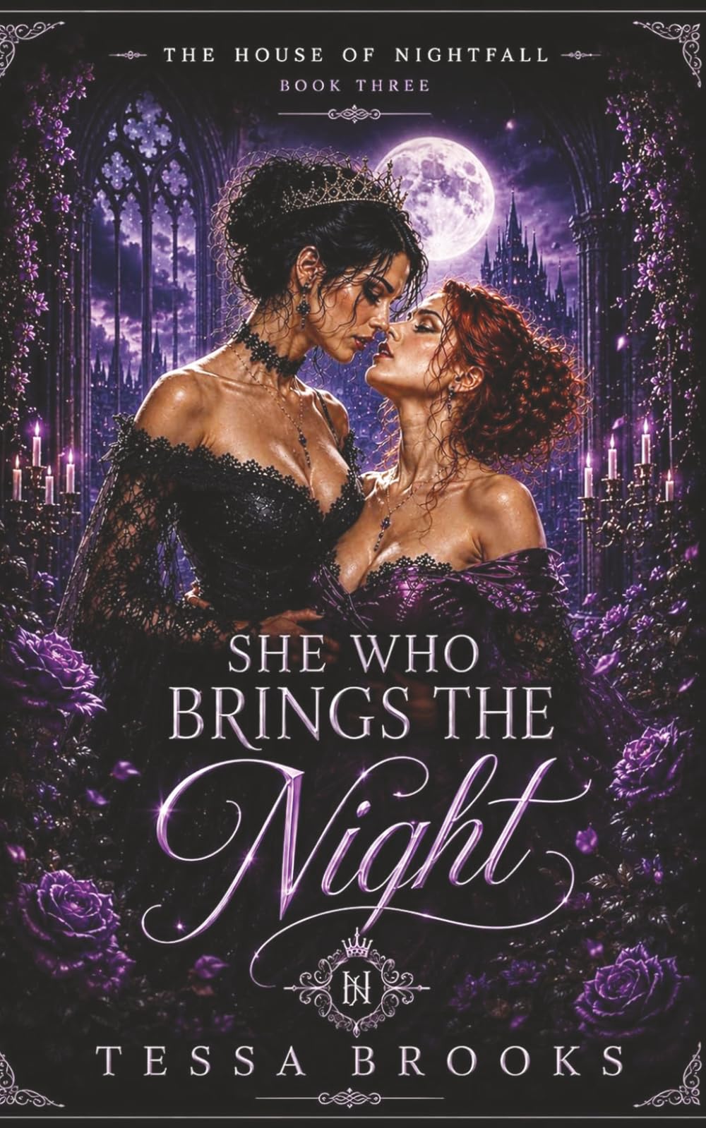 She Who Brings The Night: A Dark Sapphic Vampire Romance (A House of Nightfall Novel)