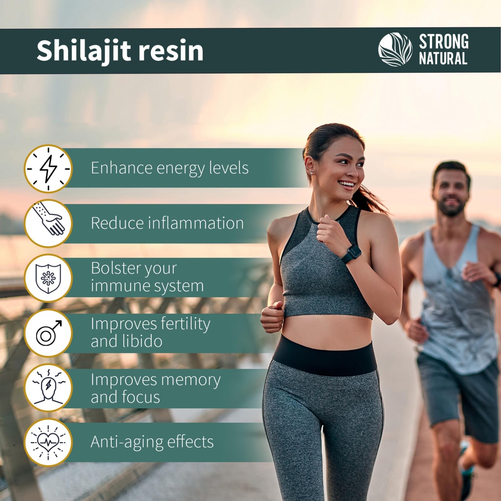 Resina originale Shilajit – Premium Shilajit himalayano – Fonte naturale di acido fulvico, acido umico e oligoelementi