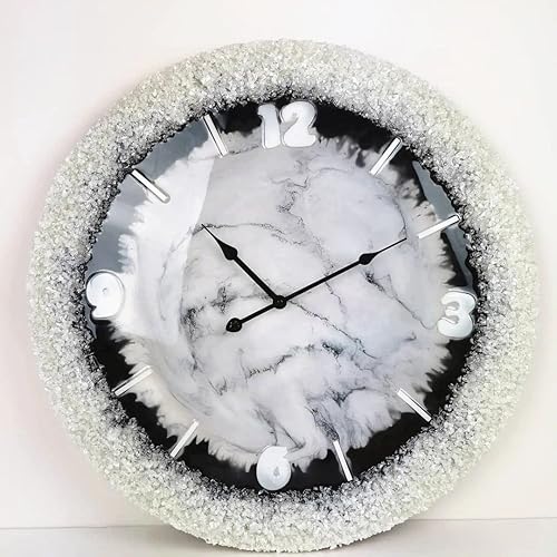 Miniatura 4 de AOEDEO - Moldes de resina grandes de 14 pulgadas, moldes de mesa redondos de resina para resina epoxi, moldes de epoxi para mesa de río, tabla de