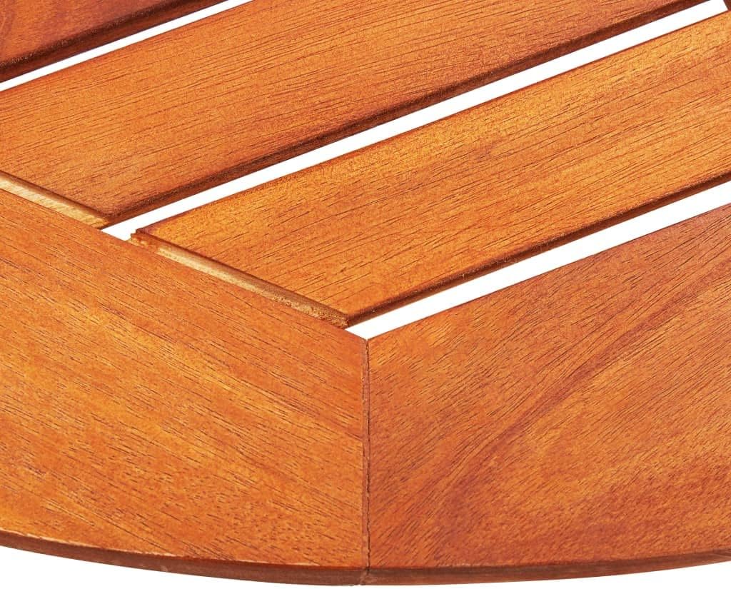 vidaXL Outdoor Dining Set Wooden Solid Eucalyptus Wood Compact