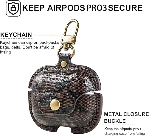 Miniatura 4 de Funda protectora para AirPods Pro 3 (2025), funda protectora de cuerpo completo compatible con AirPods Pro de 3ª generación para mujeres y hombres