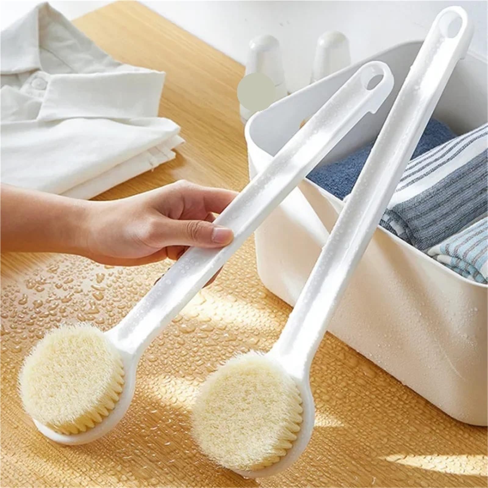 Rückenbürste 2Pcs Lange Griff Körper Peeling Wäscher Bad Pinsel Zurück Massage Duschen Pinsel Schaum Reinigung Pinsel Bad Zubehör Für Duschen