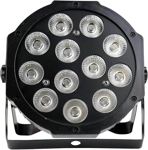 Miniatura 5 de Luces de fiesta portátiles DJ discoteca luces, 12x18w RGBW 4in1 Led Par Light DMX512 Disco Iluminación DJ luz teñida fácil de usar y luces vibrantes