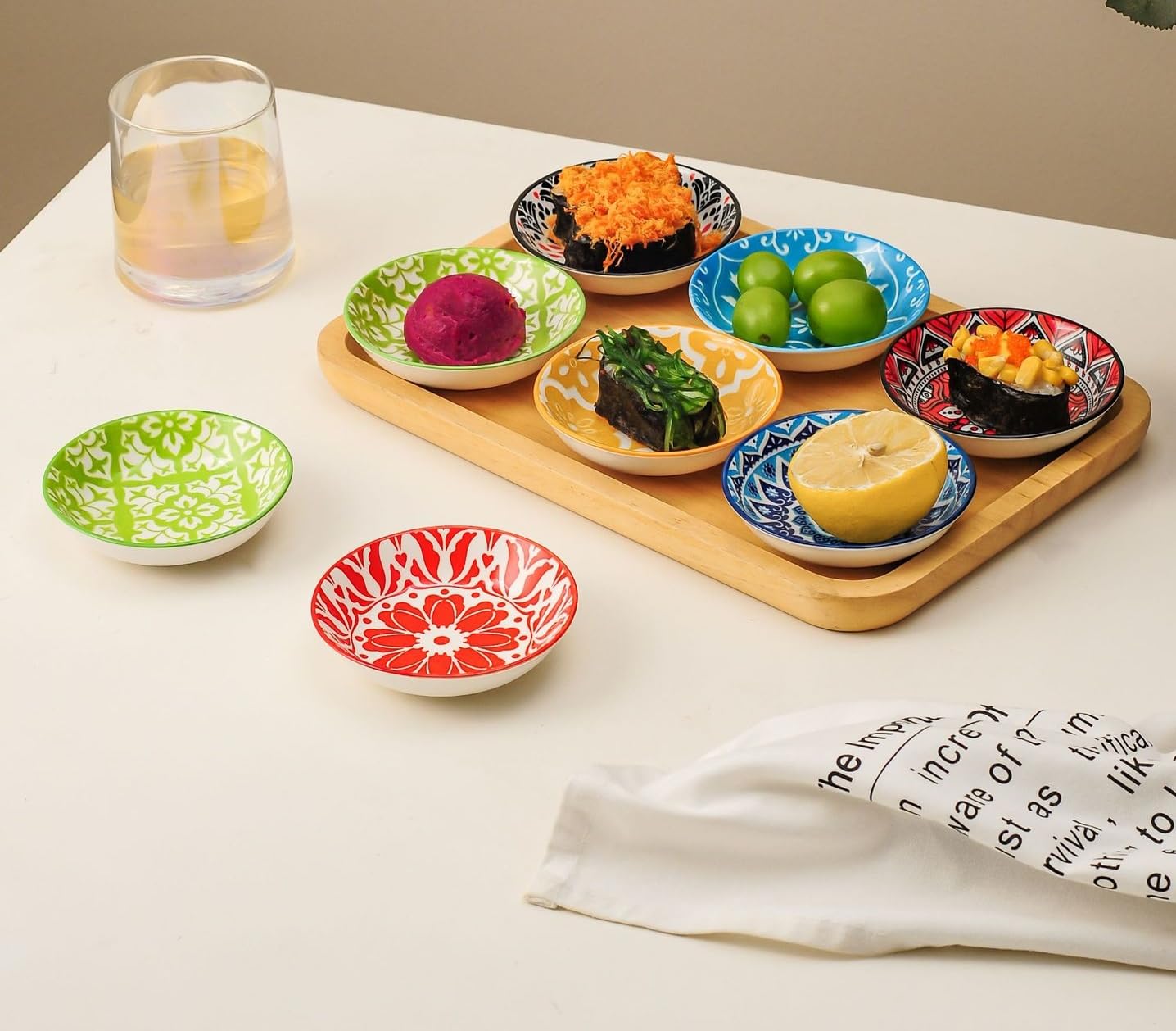 HENXFEN LEAD Dipping Bowls Set Of 6, 3 Oz Small Ceramic Sauce Dishes For Soy Sauce, Condiments, Appetizers & Snacks – Mini Serving Bowls For Sushi, BBQ & Parties - View #6