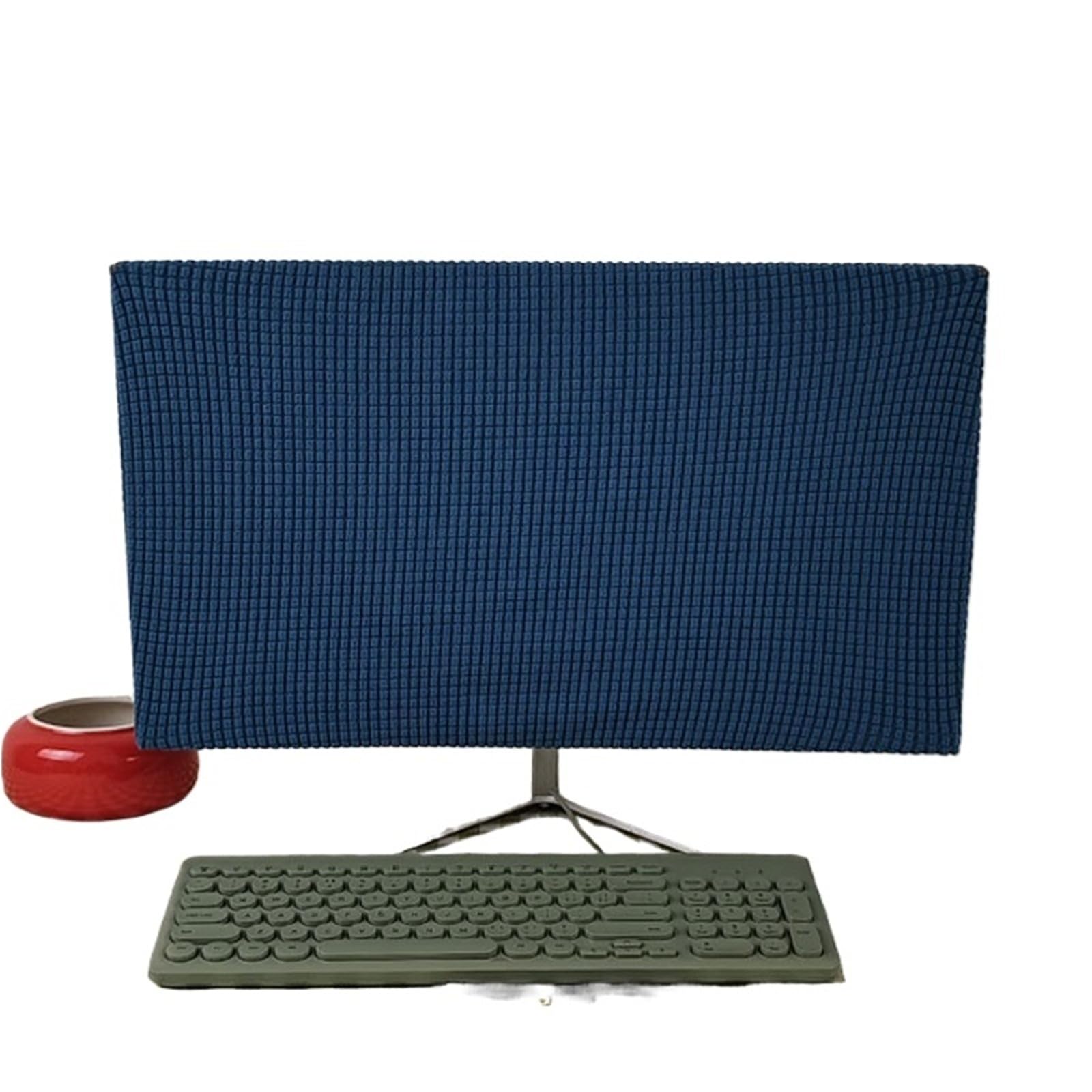 Wwyyzayc Color-04 For 27Inch Computer Monitor Cover Sleeve Case Solid Color Elastic Home Office Desktop Screen Protector Covers(Color-04)