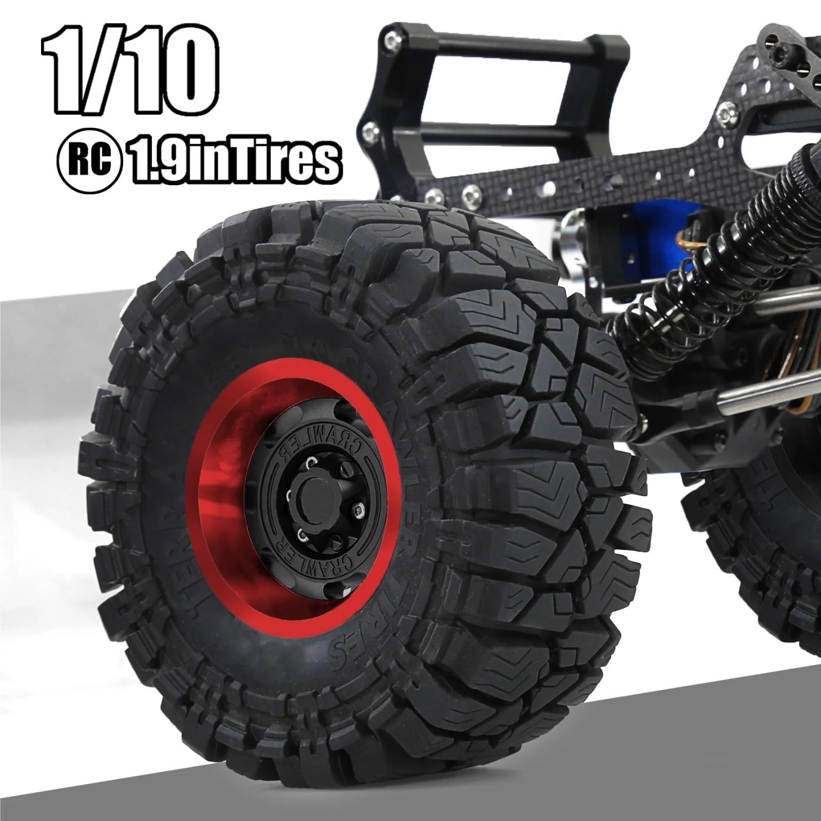 1,9'' Beadlock Felgenreifen Für Axial Für Wraith Für SCX10 1/10