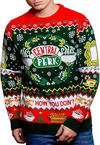 central perk christmas sweater