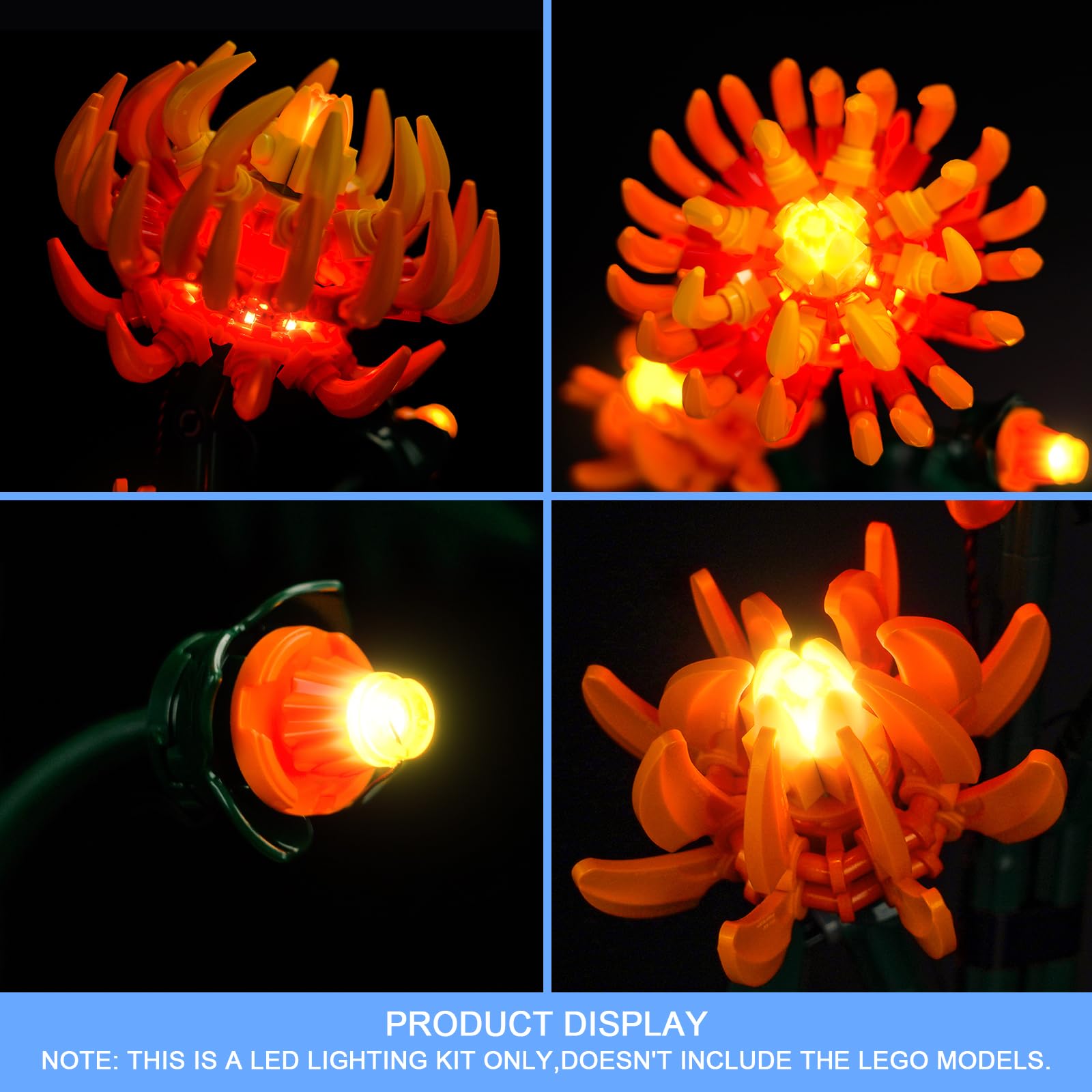 Light Kit for Lego Chrysanthemum Lighting Set for Lego 10368 Icons Chrysanthemum Set - Not Include Models, Just Light Kit - Image 2