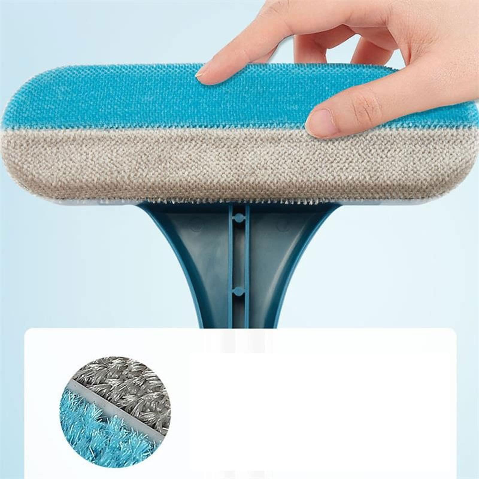 Rasquetas para Ducha, Azul 63x20cm escurridor de Ducha Ventana Pantalla Cepillo Limpiador Vidrio Extensible Desmontable